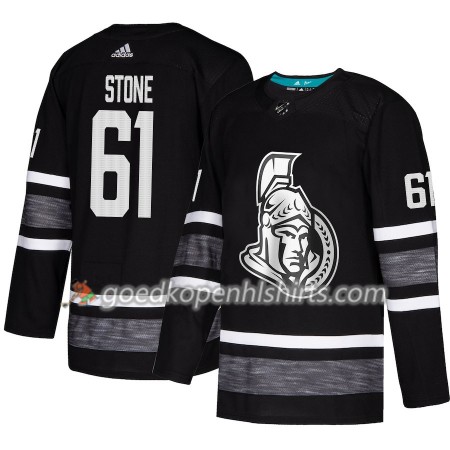 Ottawa Senators Mark Stone 61 2019 All-Star Adidas Zwart Authentic Shirt - Mannen